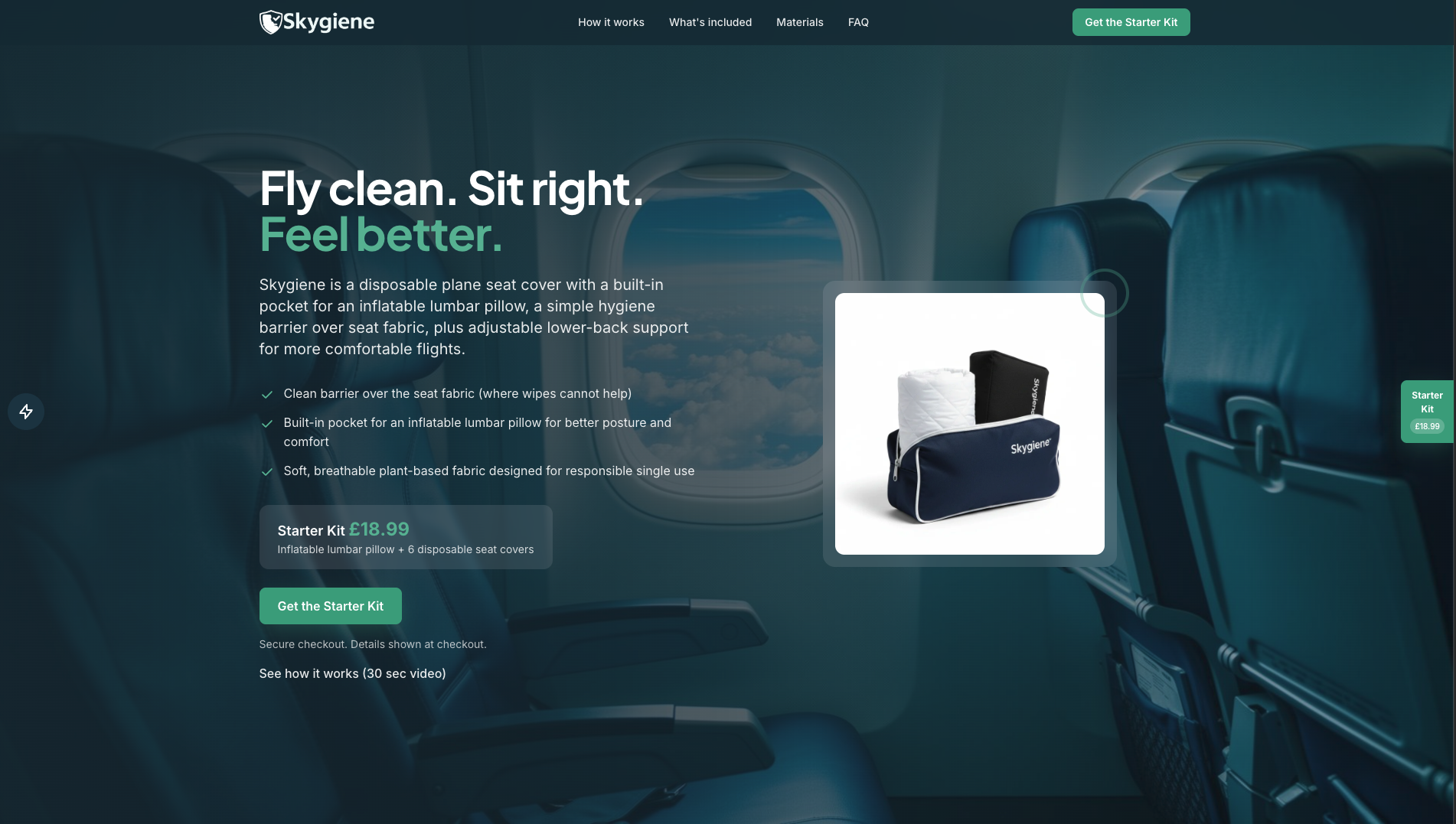 Skygiene – Travel Hygiene & Comfort for Air Travel